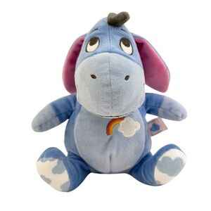 Disney Winnie the Pooh Eeyore Plush with Rattle - Stuffed Animal Toy